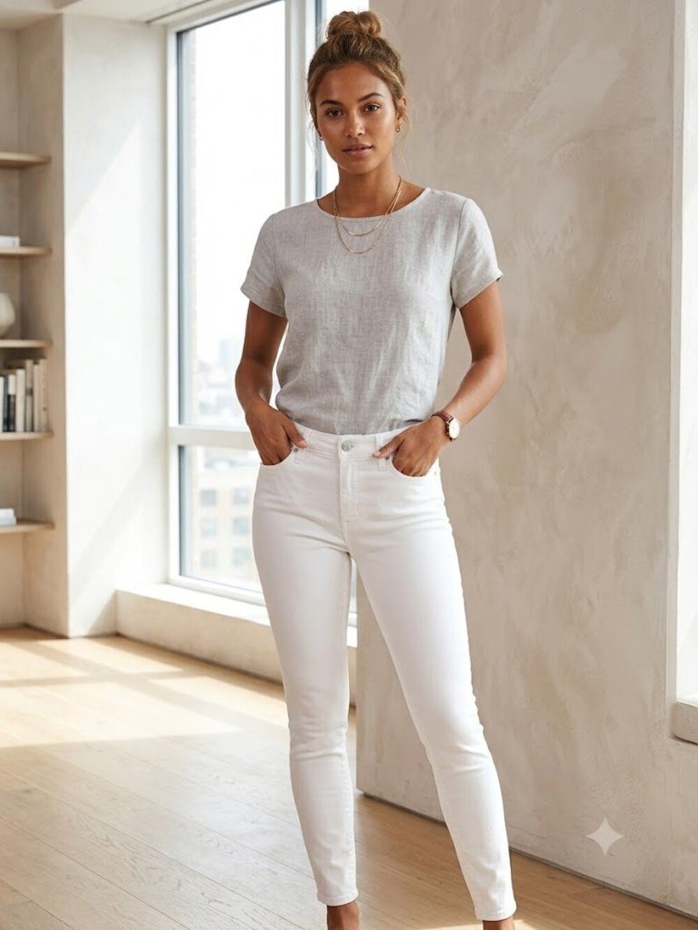 Abercrombie & Fitch White Jeans Harper Low Rise Jean Legging Size 28 6S